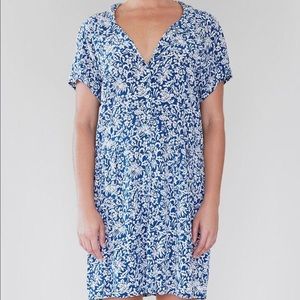 Acacia Swimwear Lima Dress Blue Batik S